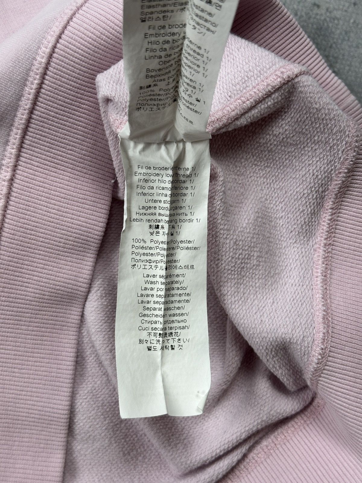 Kenzo Vintage Kenzo Paris Pastel Pink Sweatshirt With Floral Logo Size S / US 4 / IT 40 - 9 Thumbnail