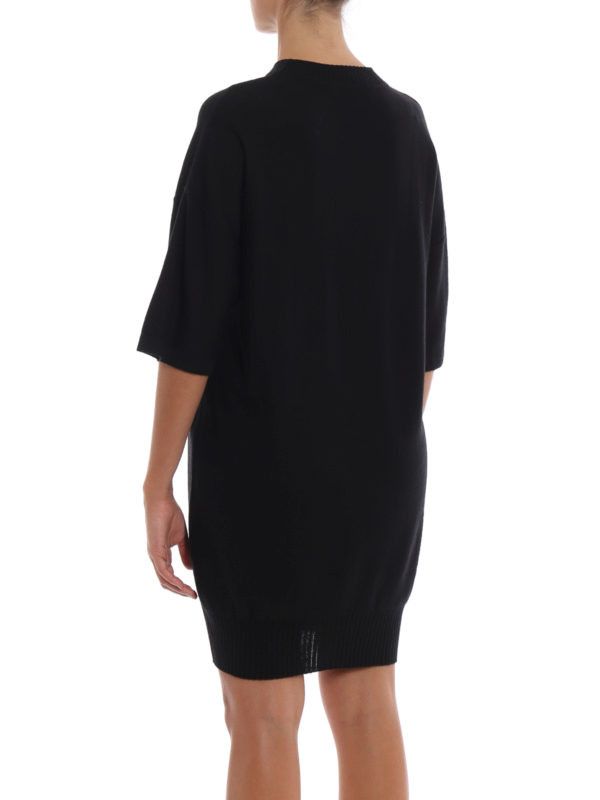 Love Moschino LOVE MOSCHINO Studded wool blend dress Size M / US 6-8 / IT 42-44 - 2 Thumbnail
