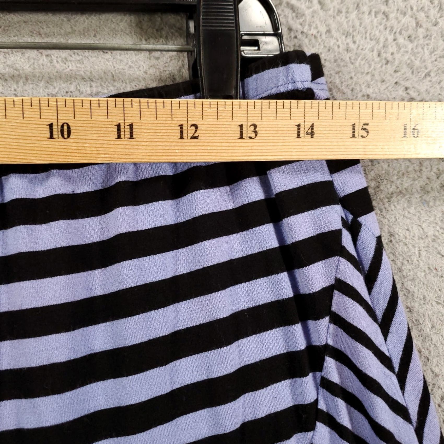 Habitat Habitat Maxi Skirt Womens Size Large Purple Black Stripes Long Stretch Skirt Bohemian Vintage No Size 36" / US 14 / IT 50 - 2 Thumbnail