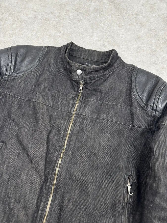 Daniele Alessandrini 2000s Daniele Alessandrini Biker Raw Grey Denim Jacket Size US S / EU 44-46 / 1 - 5 Thumbnail