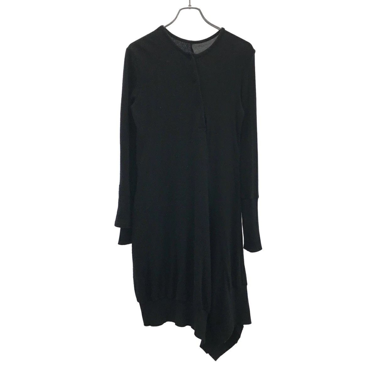 Yohji Yamamoto Y’s Asymmetric Long Sleeve Wool Cashmere Dress mcqueen loewe Size M / US 6-8 / IT 42-44 - 2 Thumbnail