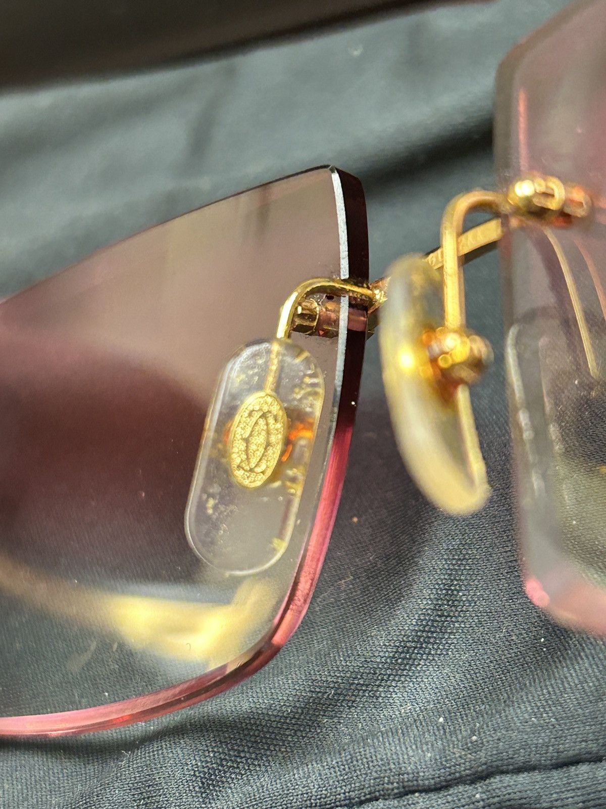 Cartier Cartier Buffalo Horn C Décor Sunglasses – Rare Buffs Size ONE SIZE - 6 Thumbnail