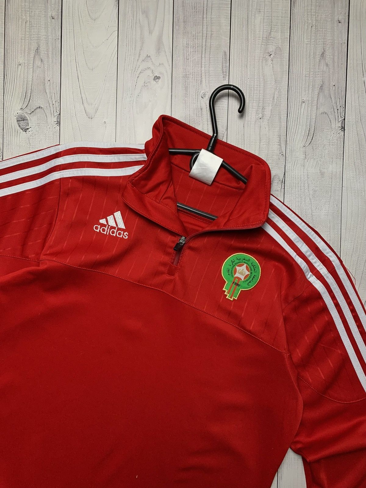 Vintage Vintage adidas Marocco jacket red size XL Size US XL / EU 56 / 4 - 3 Thumbnail