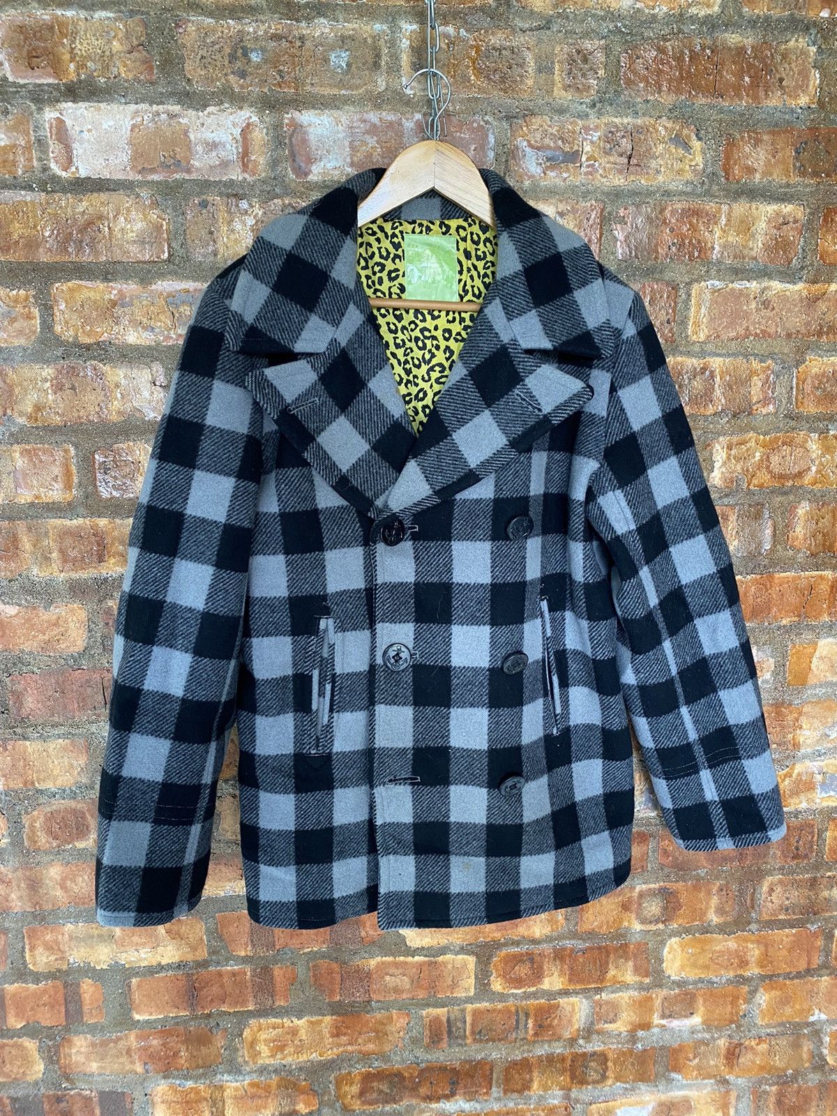 Swagger AW06 checked leopard print thinsulate coat Size US L / EU 52-54 / 3 - 2 Thumbnail