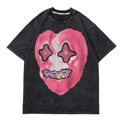 Japanese Brand Haruno x Jinno #15 Streetwear Funny Heart Monster Print Size US L / EU 52-54 / 3 - 1 Thumbnail