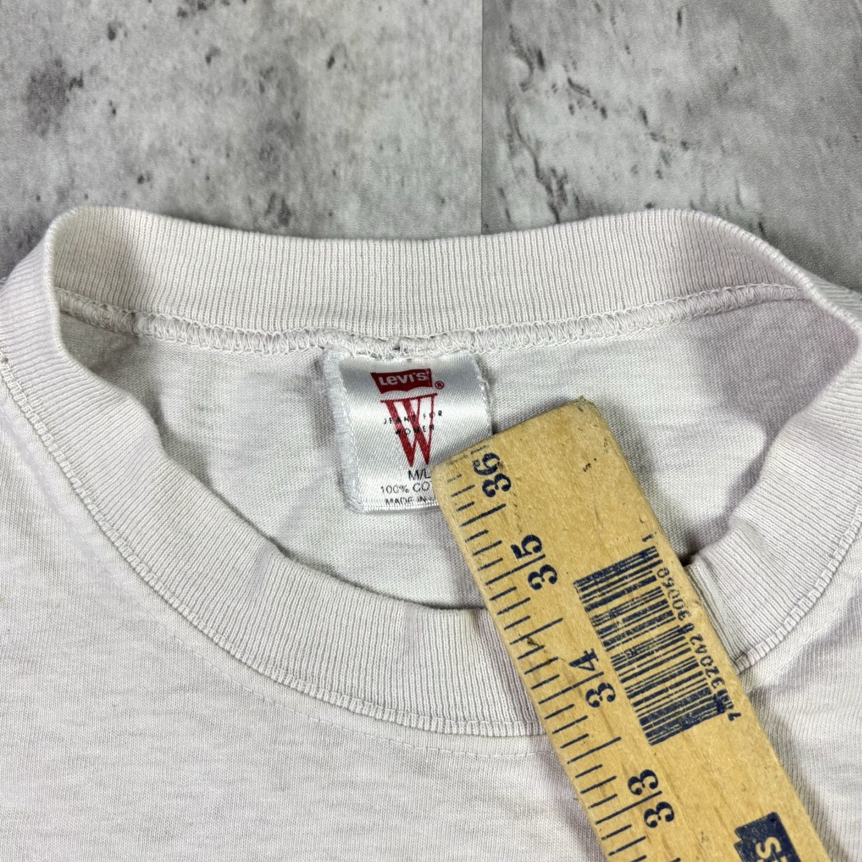 Levi's VINTAGE Levi's Women Sleeveless Shirt Ride The Tide Alice in Wonderland 90s Cropped Tank White Medium Size M / US 6-8 / IT 42-44 - 5 Thumbnail