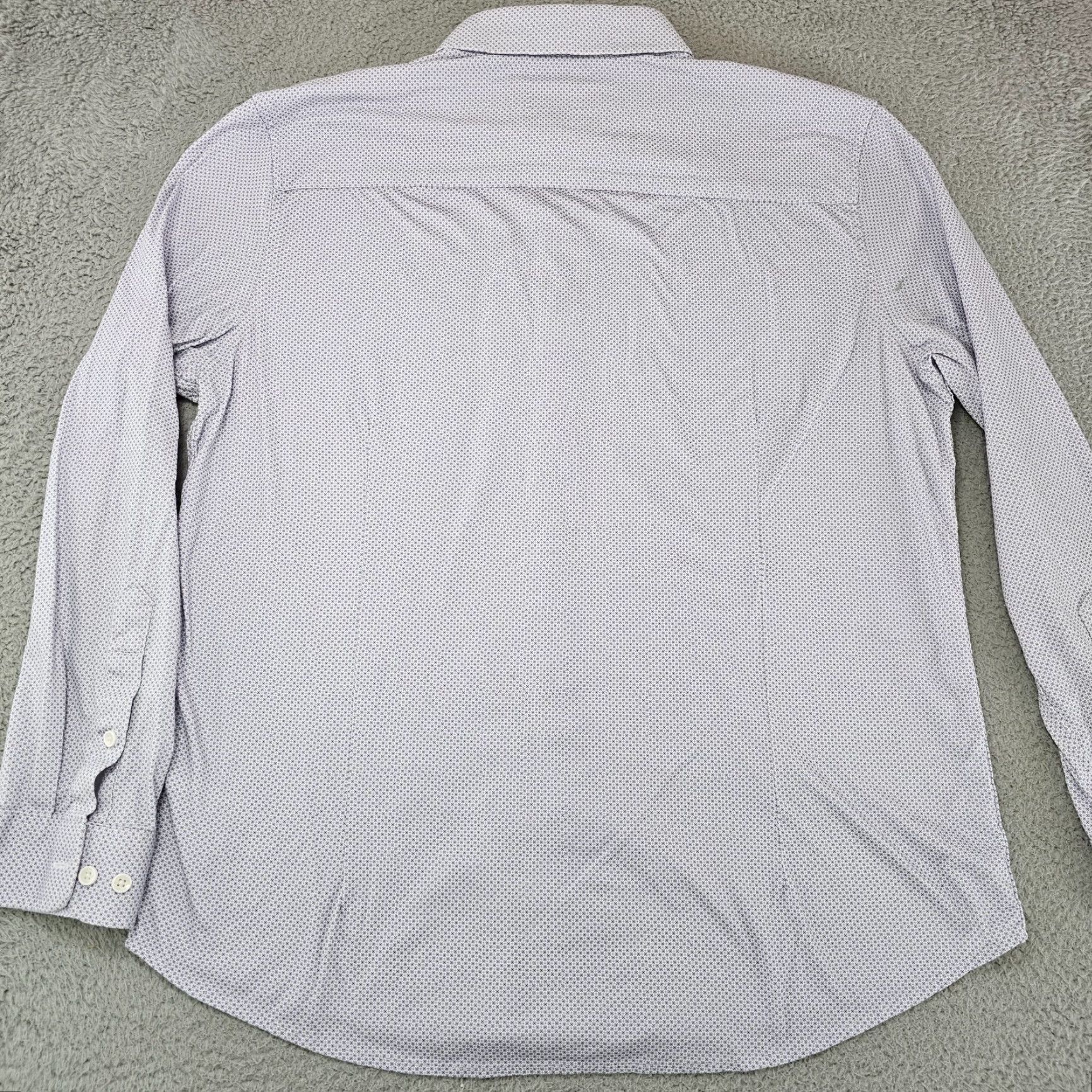 Vintage Buttercloth Shirt Mens XL Purple Regular Geometric Cotton Long Sleeve Button-Up Size US XL / EU 56 / 4 - 6 Thumbnail