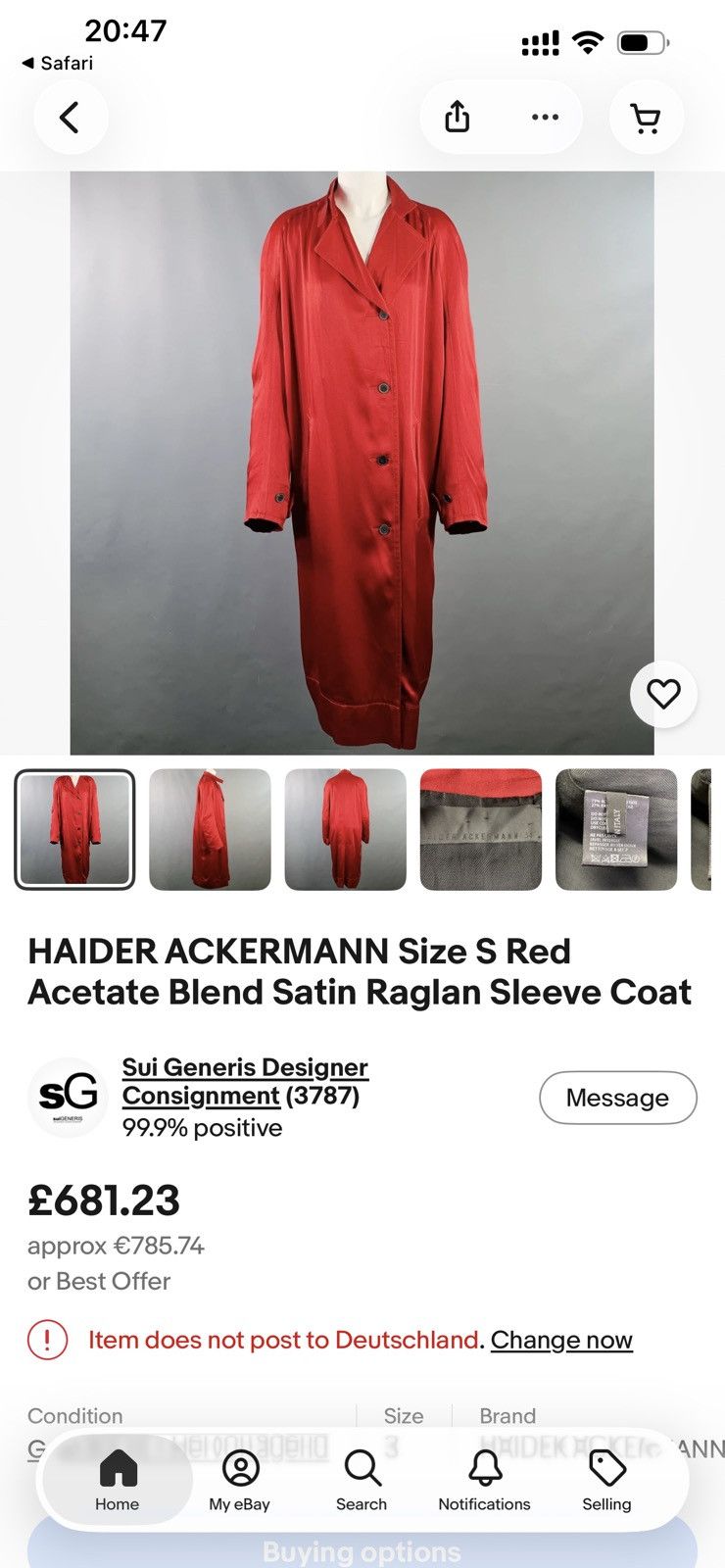Haider Ackermann Haider Ackermann Coat Size S / US 4 / IT 40 - 10 Thumbnail