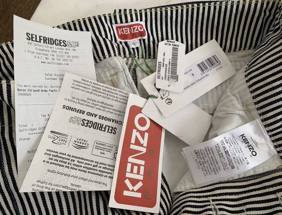 Kenzo KENZO ARMY GENDERLESS STRAIGHT JEANS JAPANESE DENIM SMALL Size US 30 / EU 46 - 7 Thumbnail