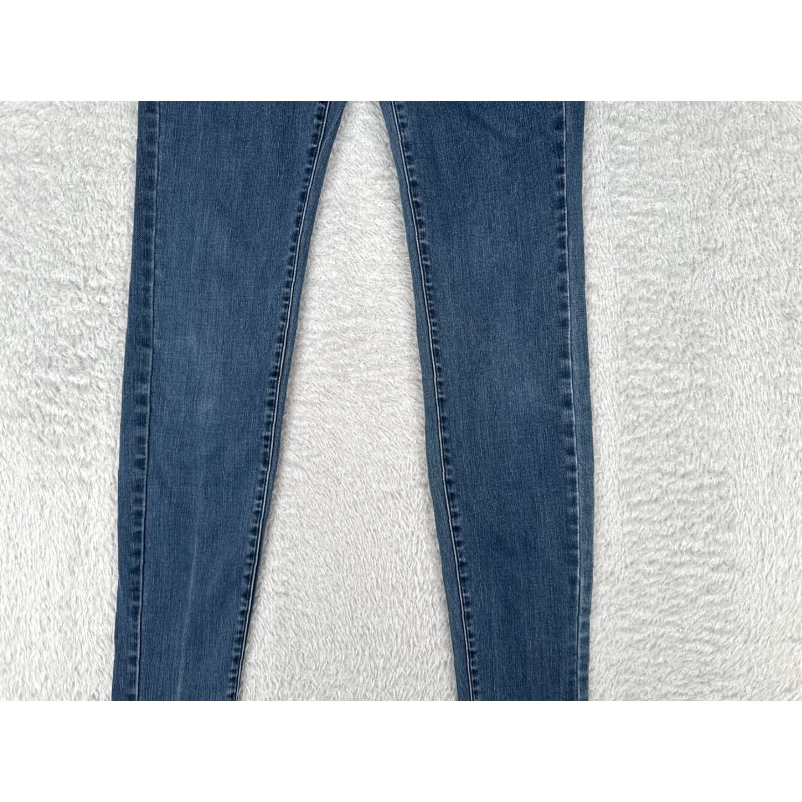Uniqlo Uniqlo Jeans Womens 25 Blue Denim Skinny Mid Rise Cotton Blend 26x33 Size 42" / US 20 - 3 Thumbnail