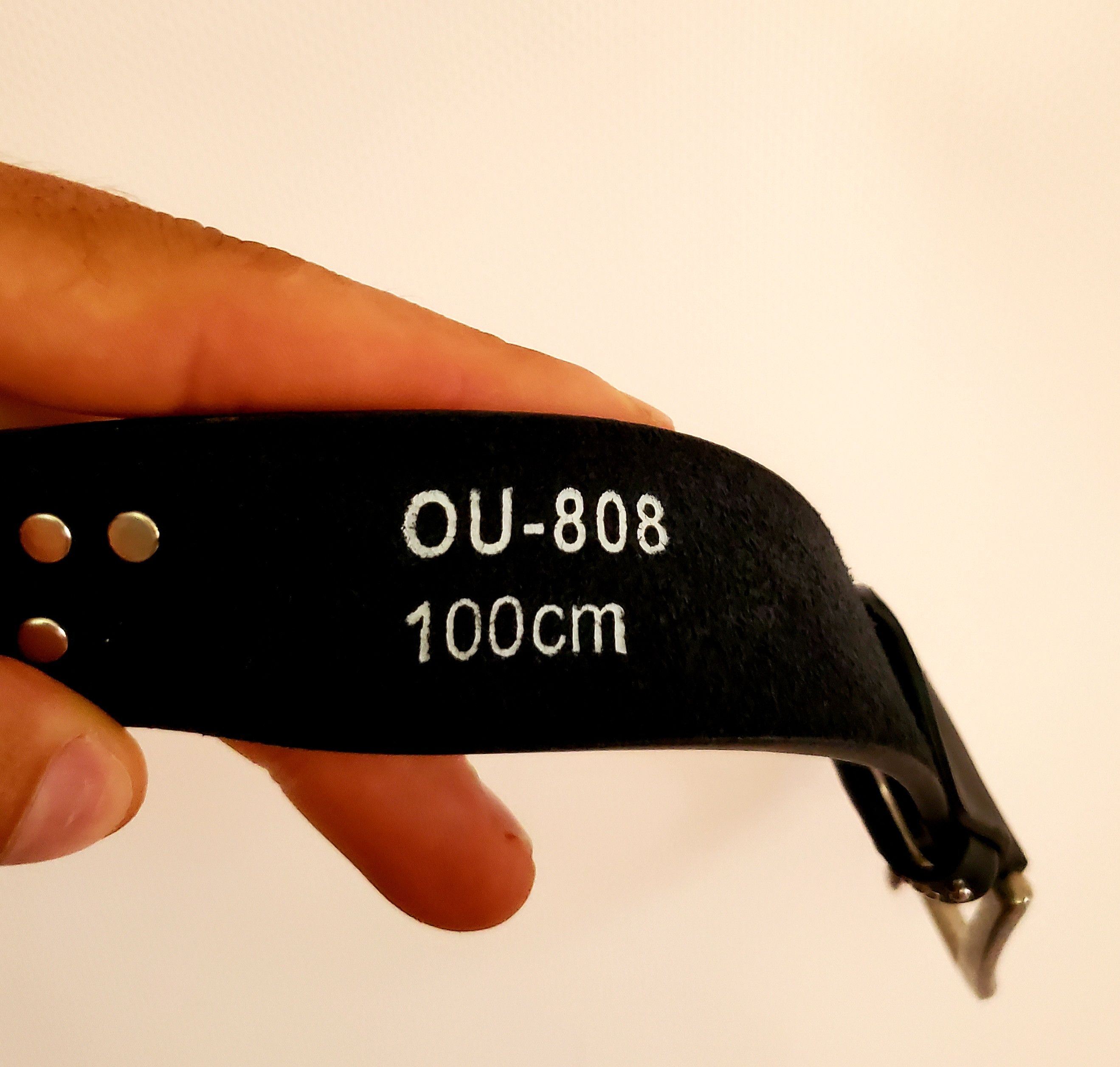 Japanese Brand × Vintage Vintage Steel Leather Studded Belt length 115 cm Size ONE SIZE - 4 Thumbnail