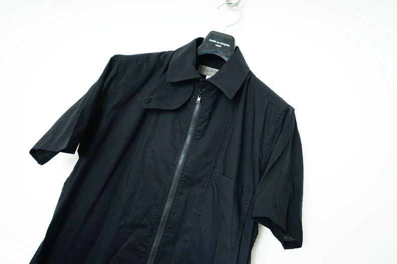 Yohji Yamamoto yohji yamamoto High Neck Short Sleeve Shirt 2503-Nextarrow Size US M / EU 48-50 / 2 - 5 Thumbnail