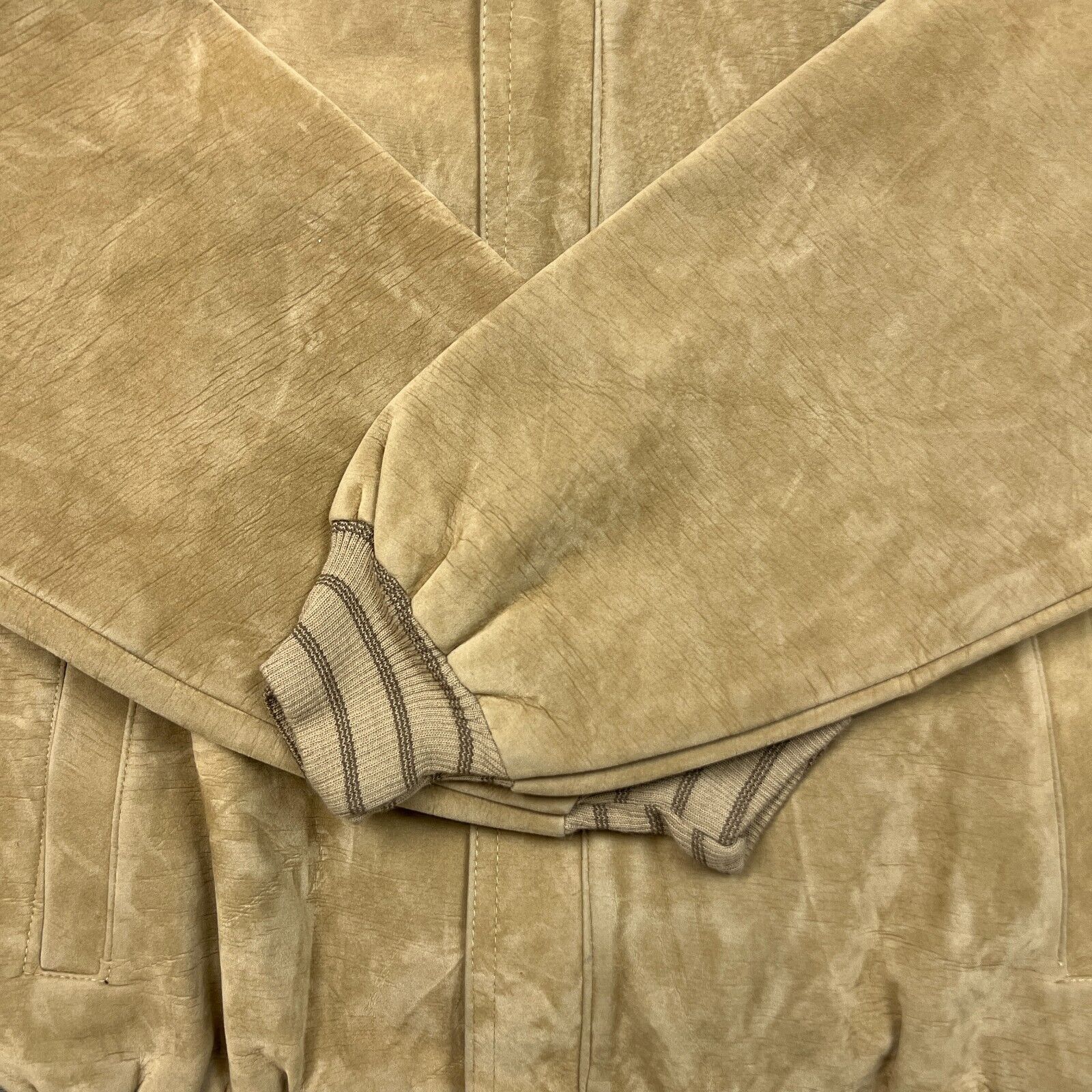 Vintage Vintage Suede Jacket Medium Full Zip Italian Bomber Coat Size US M / EU 48-50 / 2 - 3 Thumbnail