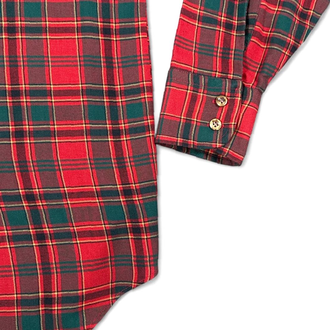 Sears VINTAGE Kingsport Shirt Adult SMALL Red Plaid 80s Outdoor Classic Cowboy Western Button-Up Long Sleeve Winners 19.5 Chest 28 Length Mens Size US S / EU 44-46 / 1 - 6 Thumbnail