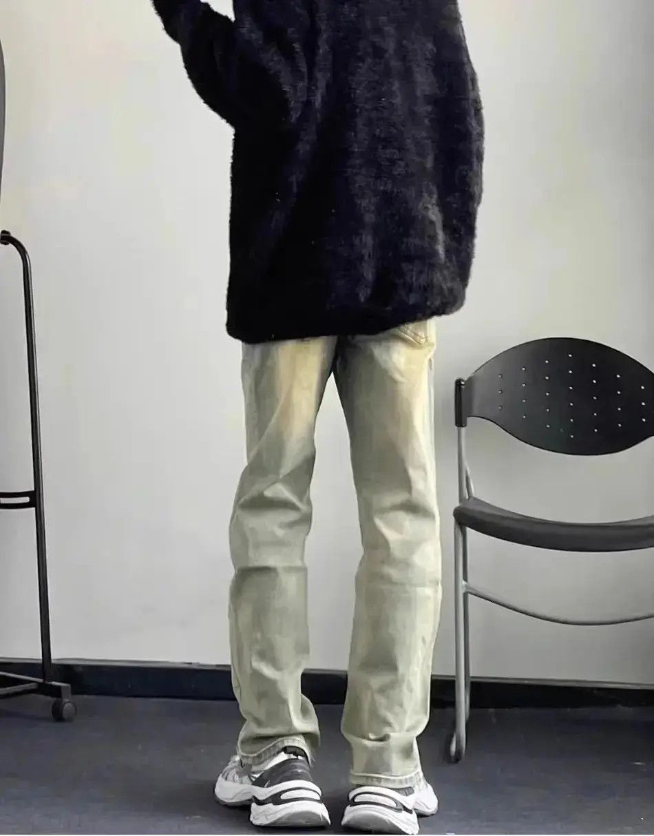 Japanese Brand Straight and loose split flared jeans Size US 32 / EU 48 - 6 Thumbnail