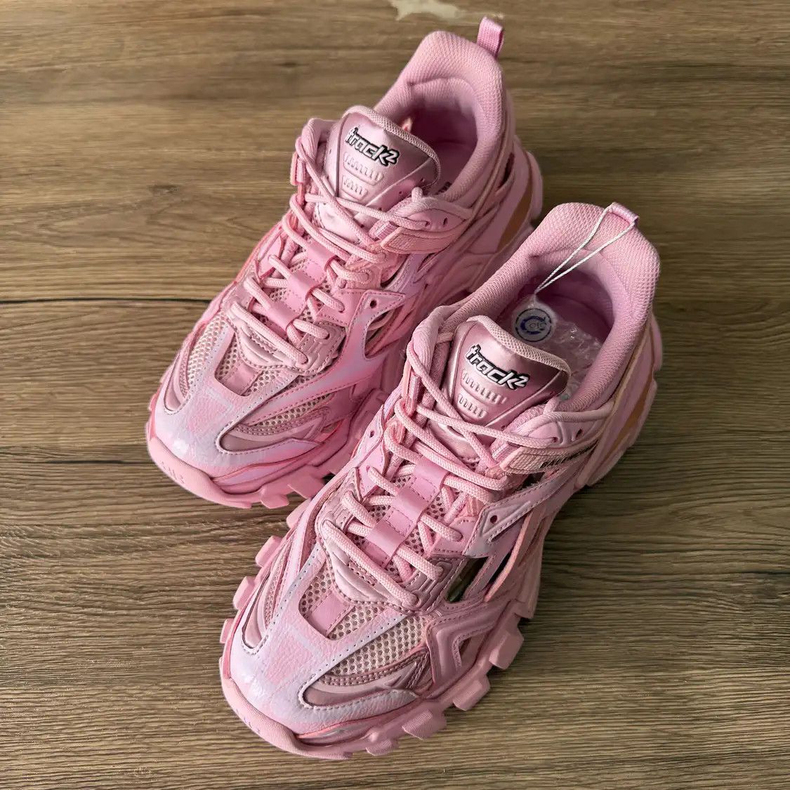 Balenciaga Pink Fabric Women's Casual Sneakers 39 in Red, Women's