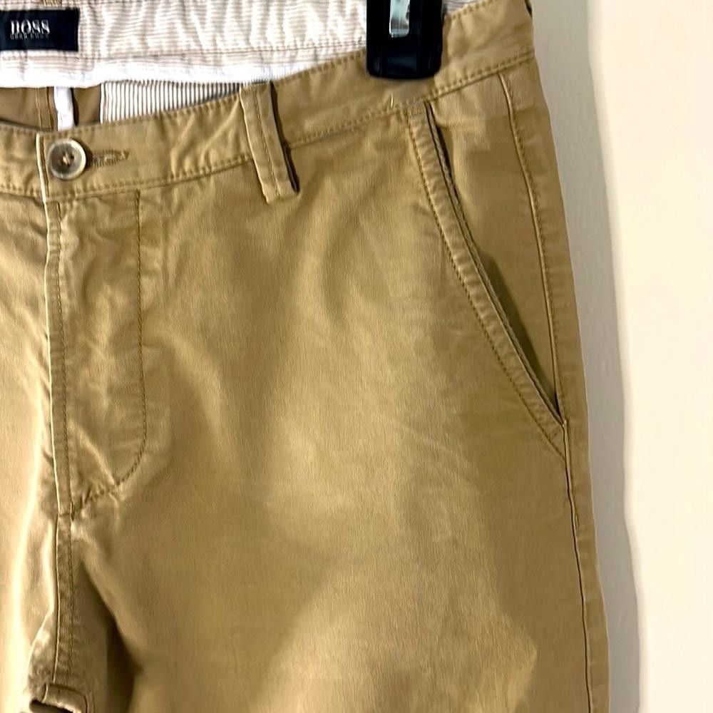Hugo Boss Stretch Chinos - BOSS - Slim - khaki color - 32R -97%Ctn3%el Size US 32 / EU 48 - 3 Thumbnail