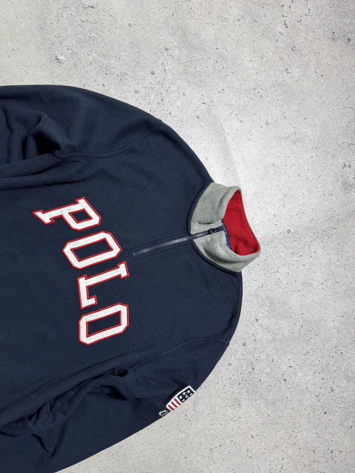 Polo Ralph Lauren Polo Ralph Lauren 1/4 Zip Fleece Sweatshirt USA Big Logo Size US M / EU 48-50 / 2 - 5 Thumbnail