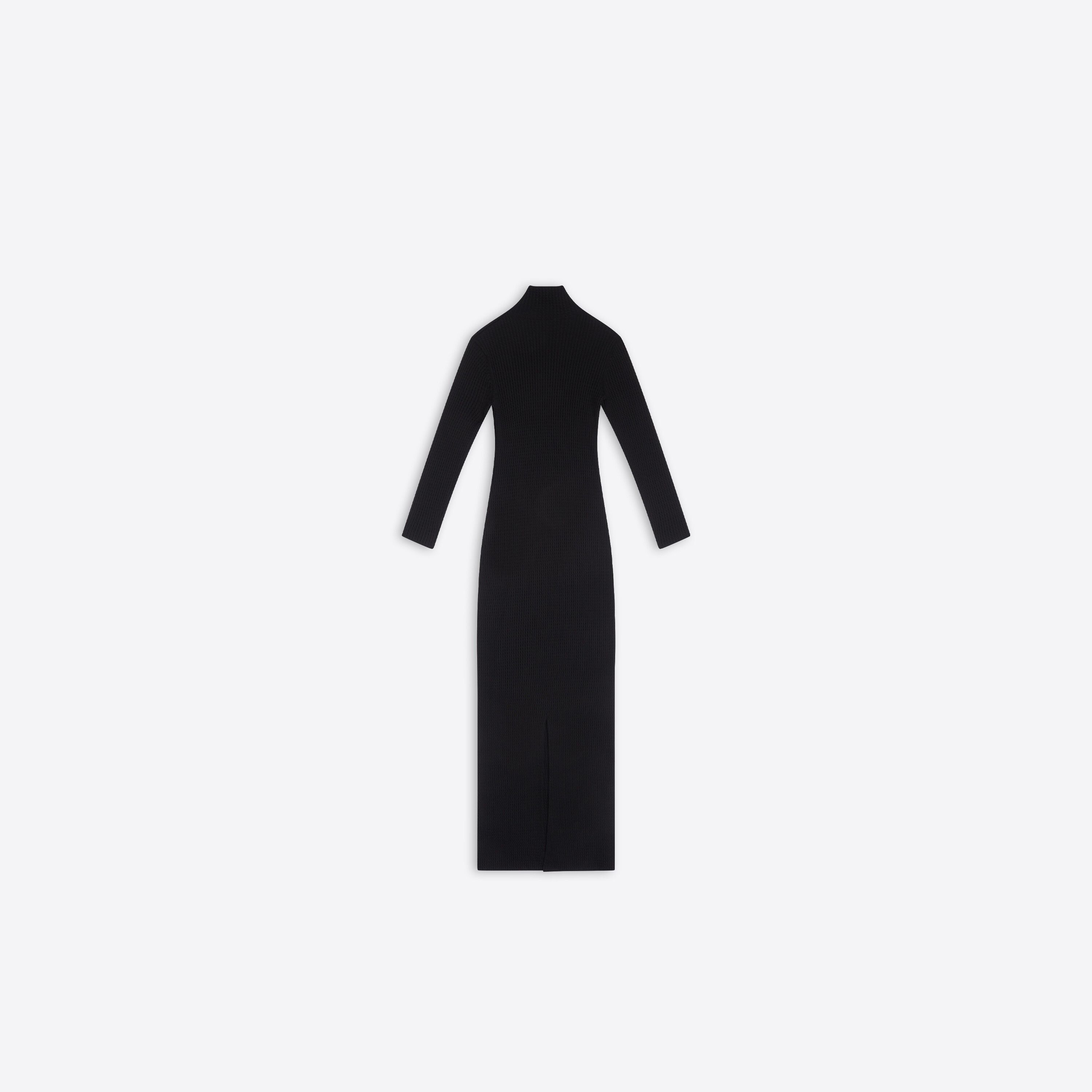Balenciaga o1mt1gz0125 Fitted Dress in Black Size M / US 6-8 / IT 42-44 - 2 Thumbnail