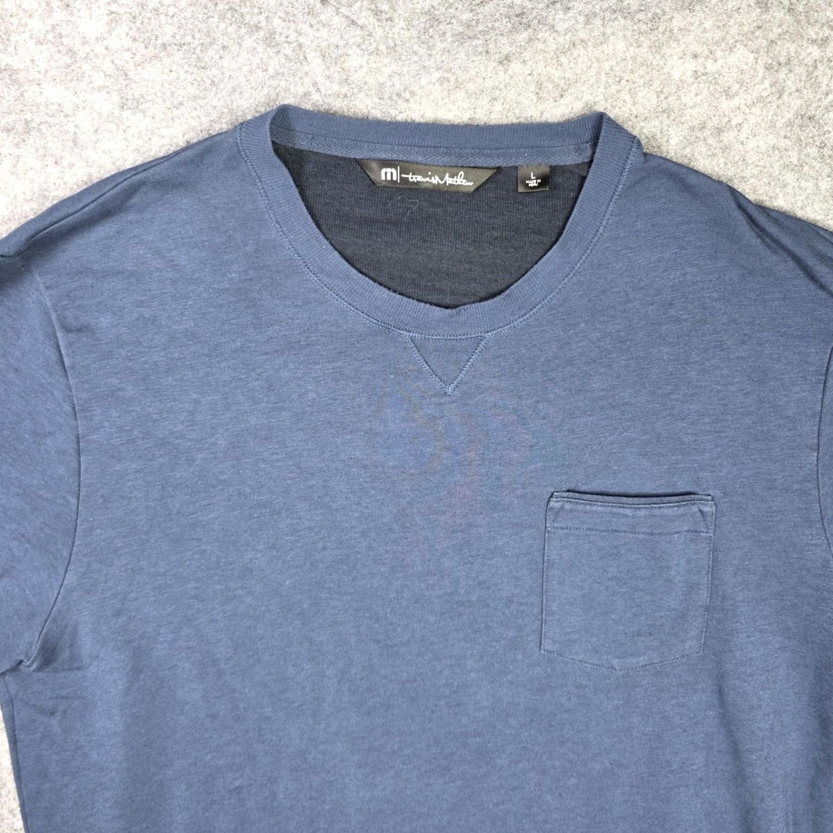 TravisMathew Travis Mathew Mens Large Blue Pullover Sweater Long Sleeve Casual Size US L / EU 52-54 / 3 - 2 Thumbnail