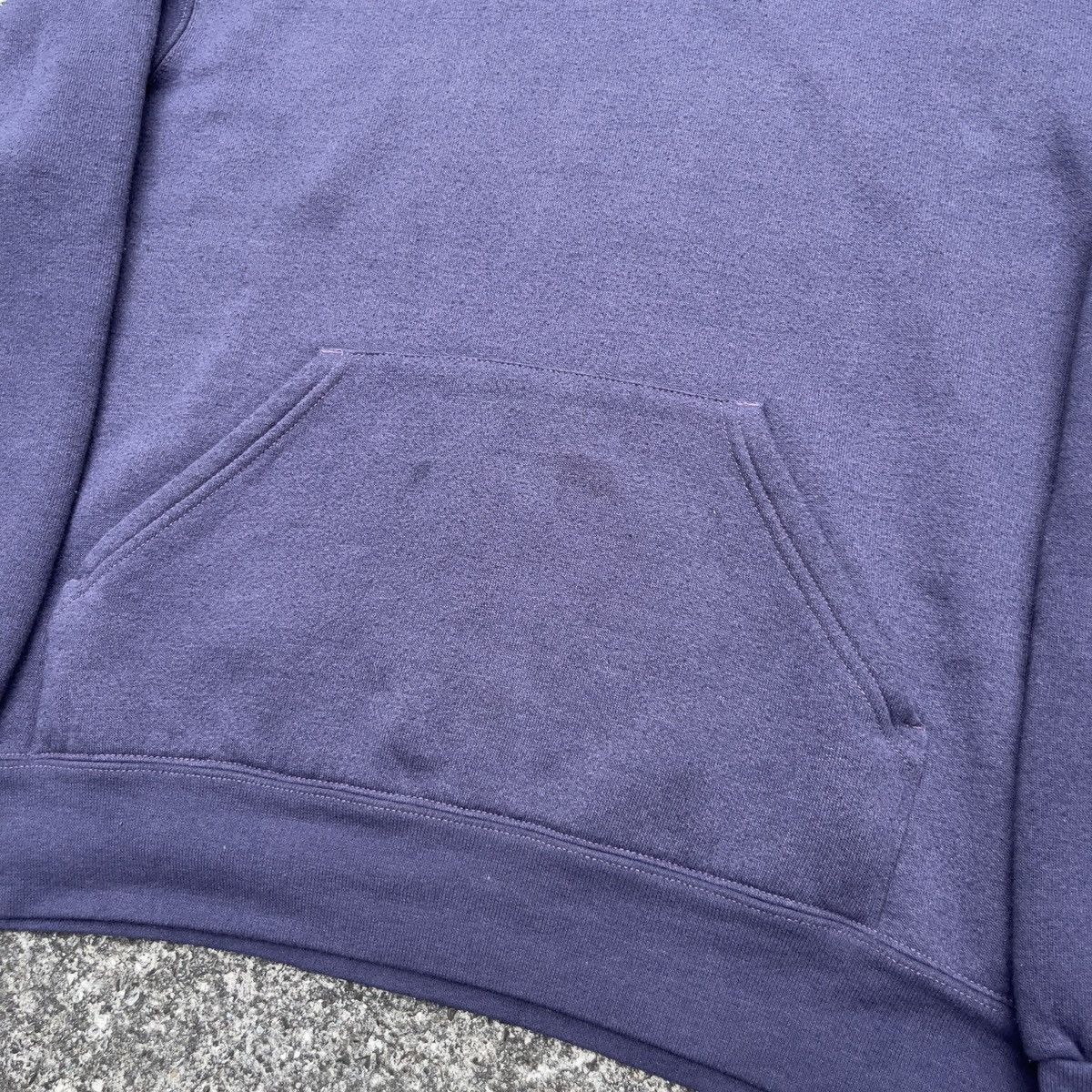 Soffe × Vintage Vintage 90s SOFFE Overdyed Blank Hoodie Size US L / EU 52-54 / 3 - 3 Thumbnail