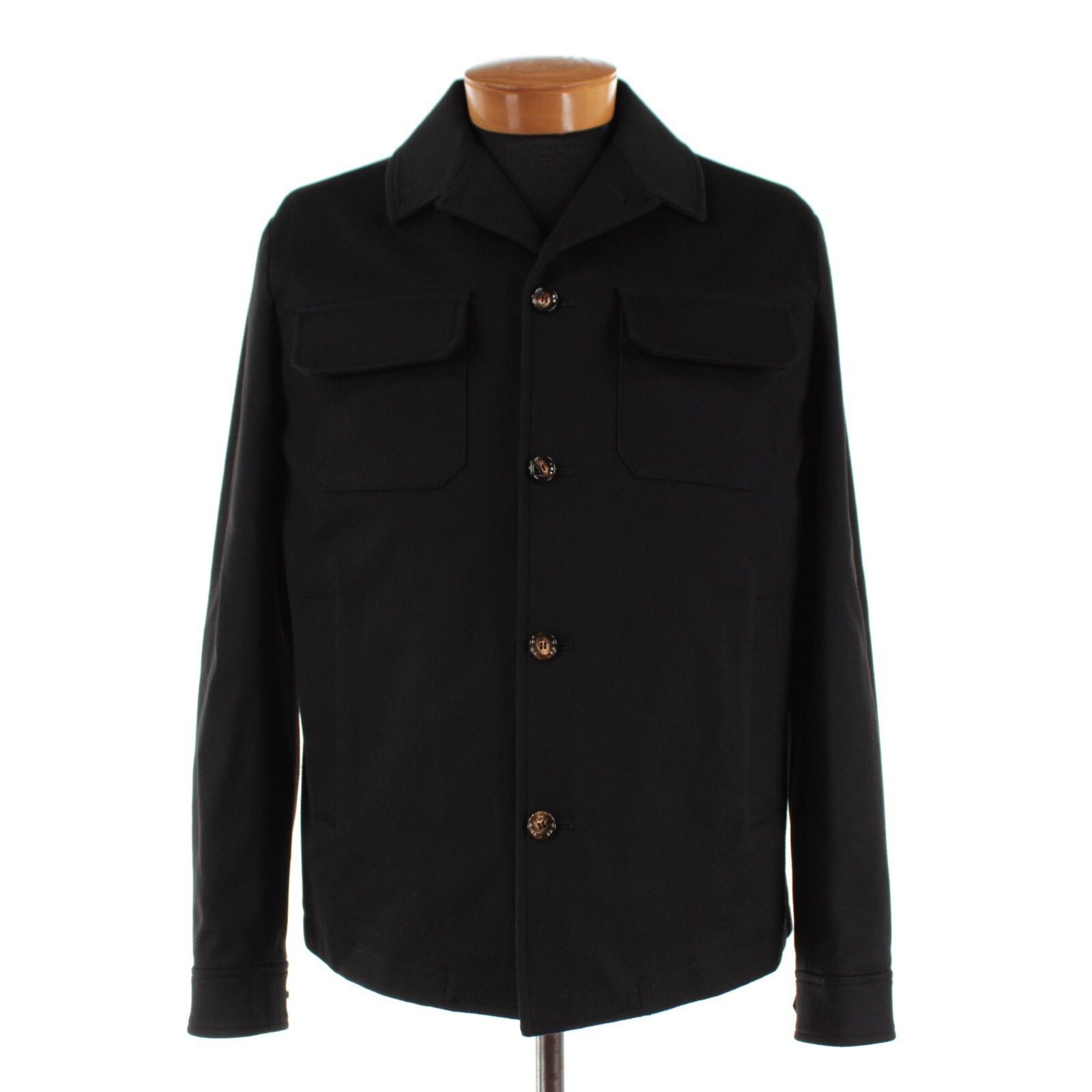 Kiton Kiton Jacket Size L US In Black Wool Size US L / EU 52-54 / 3 - 1 Thumbnail