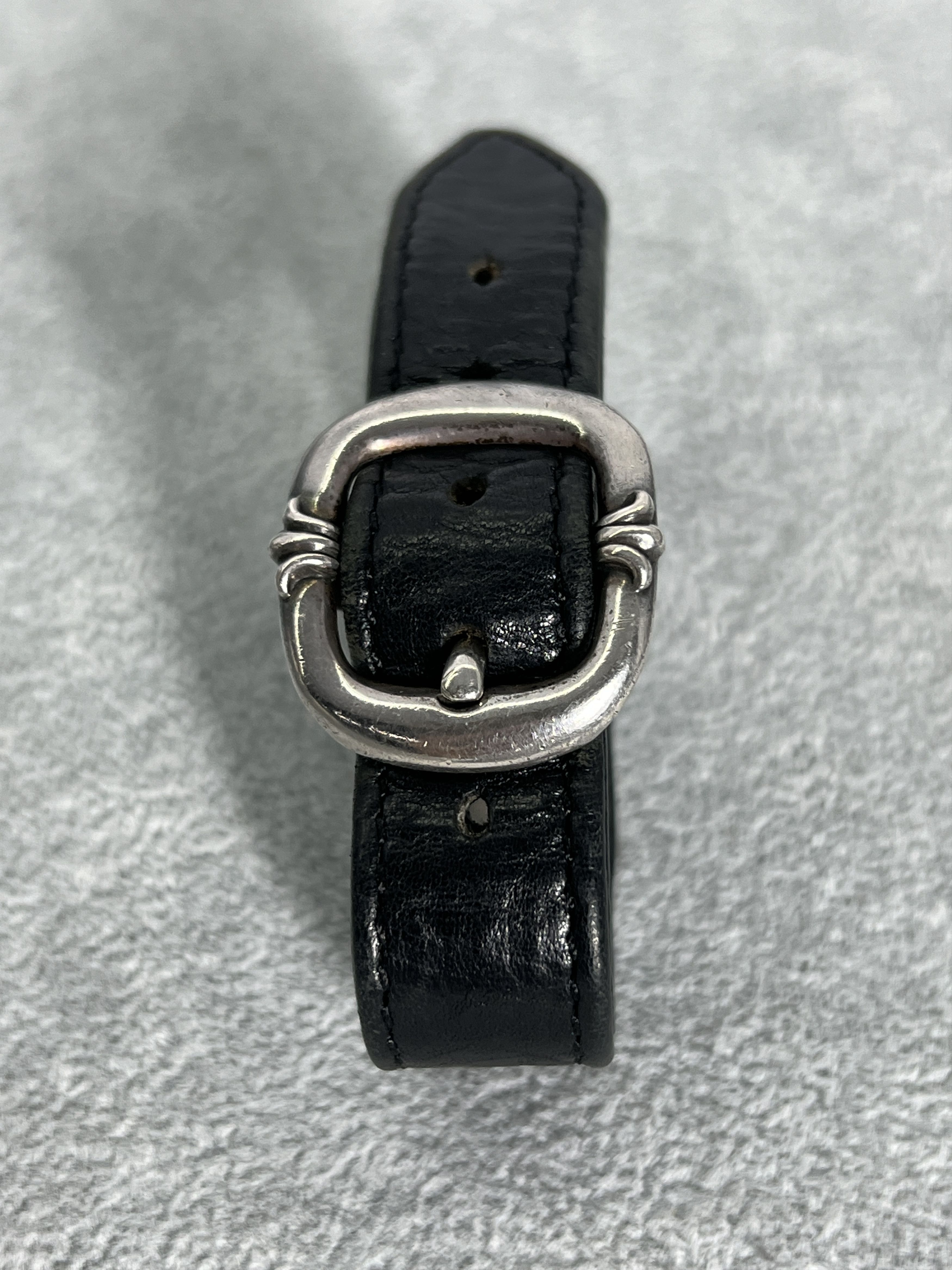 Chrome Hearts Chrome Hearts Leather Bracelet Cross Buckle 925 Size ONE SIZE - 4 Thumbnail