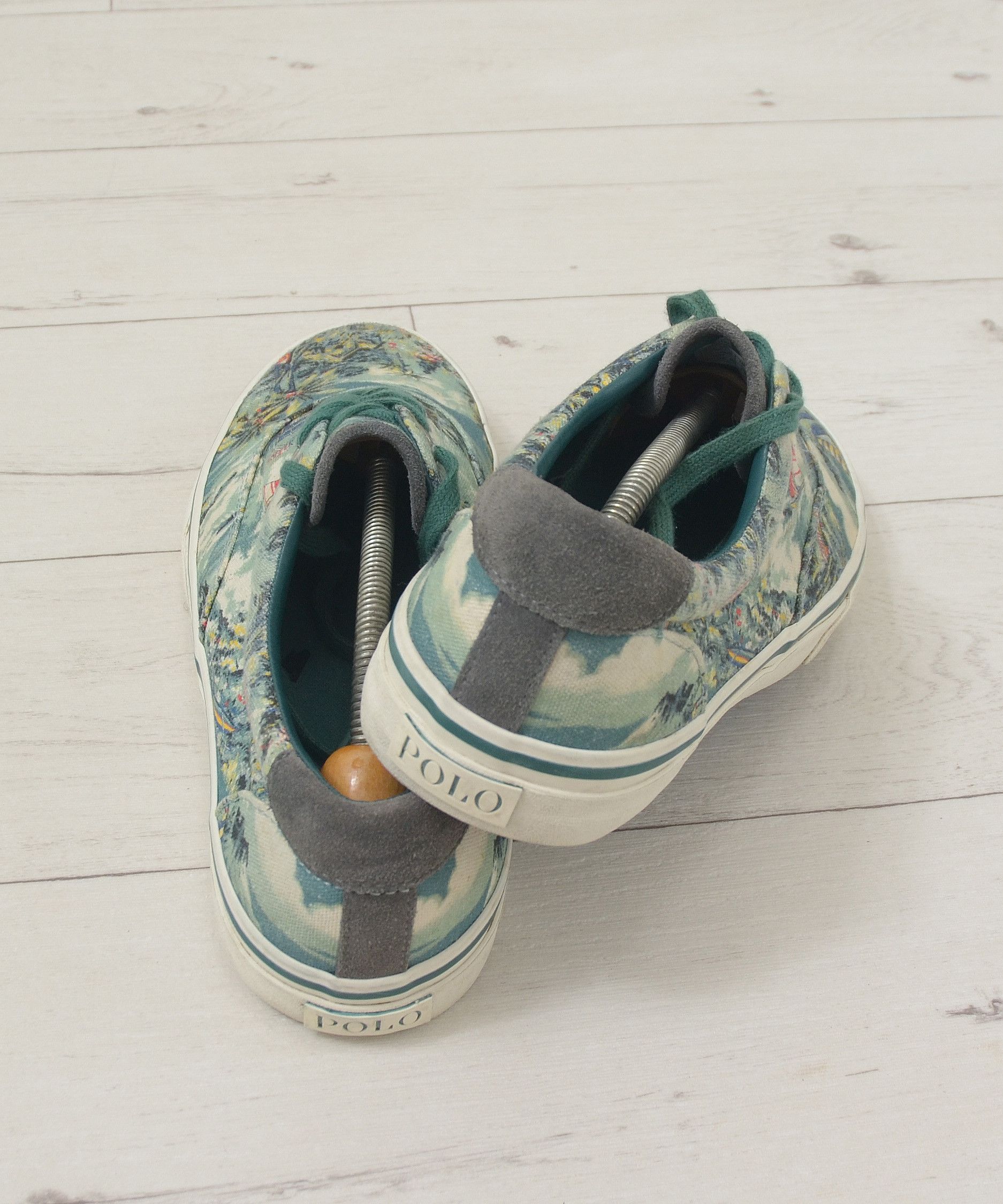 Polo Ralph Lauren × Ralph Lauren Polo Ralph Lauren Thorton 3 Tartan Graffiti Sneakers Hawaii Size US 10 / EU 43 - 6 Thumbnail