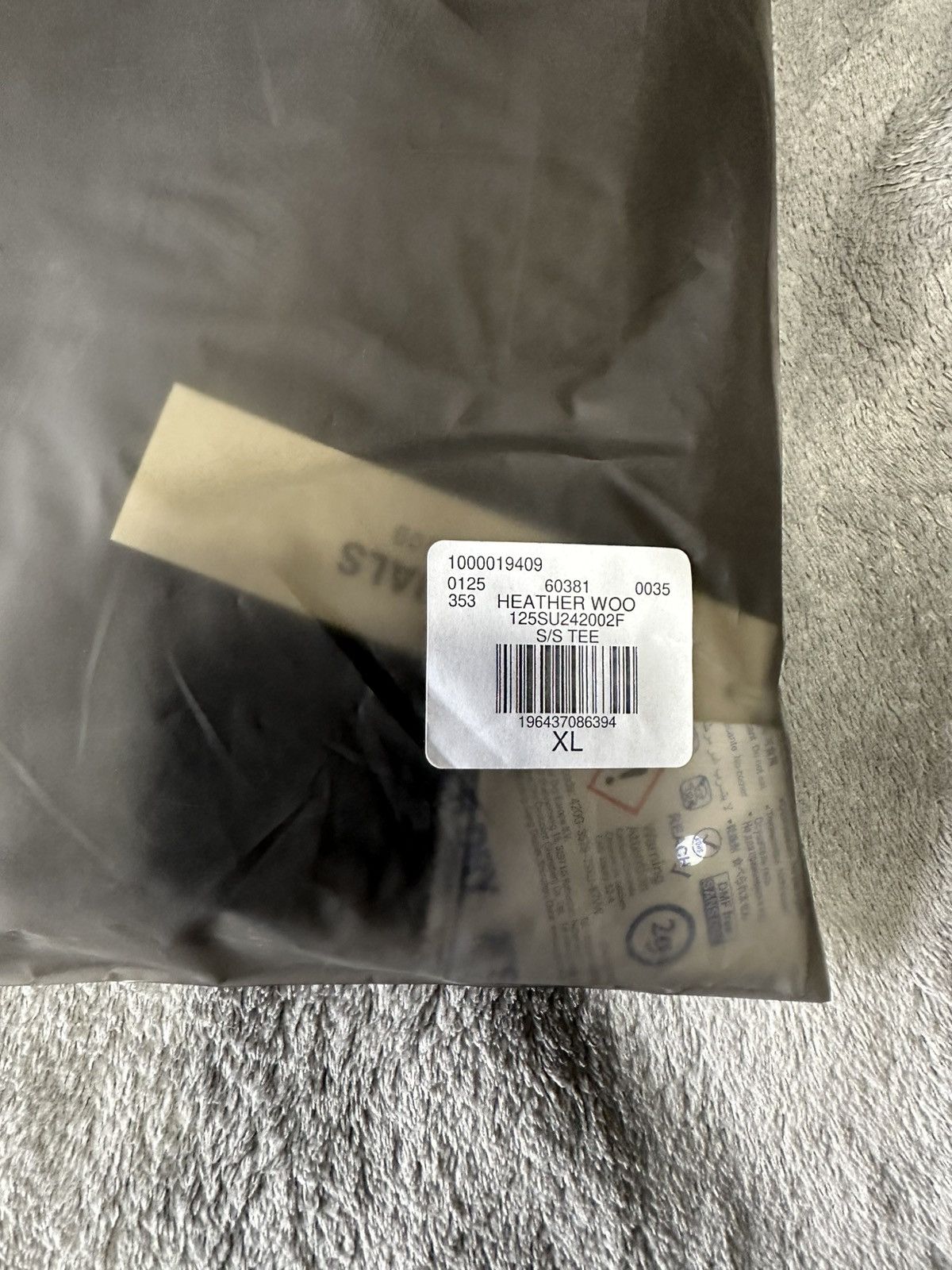 Essentials × Fear of God Essentials Fear Of God Heatherwood brown short tee Size US XL / EU 56 / 4 - 7 Thumbnail