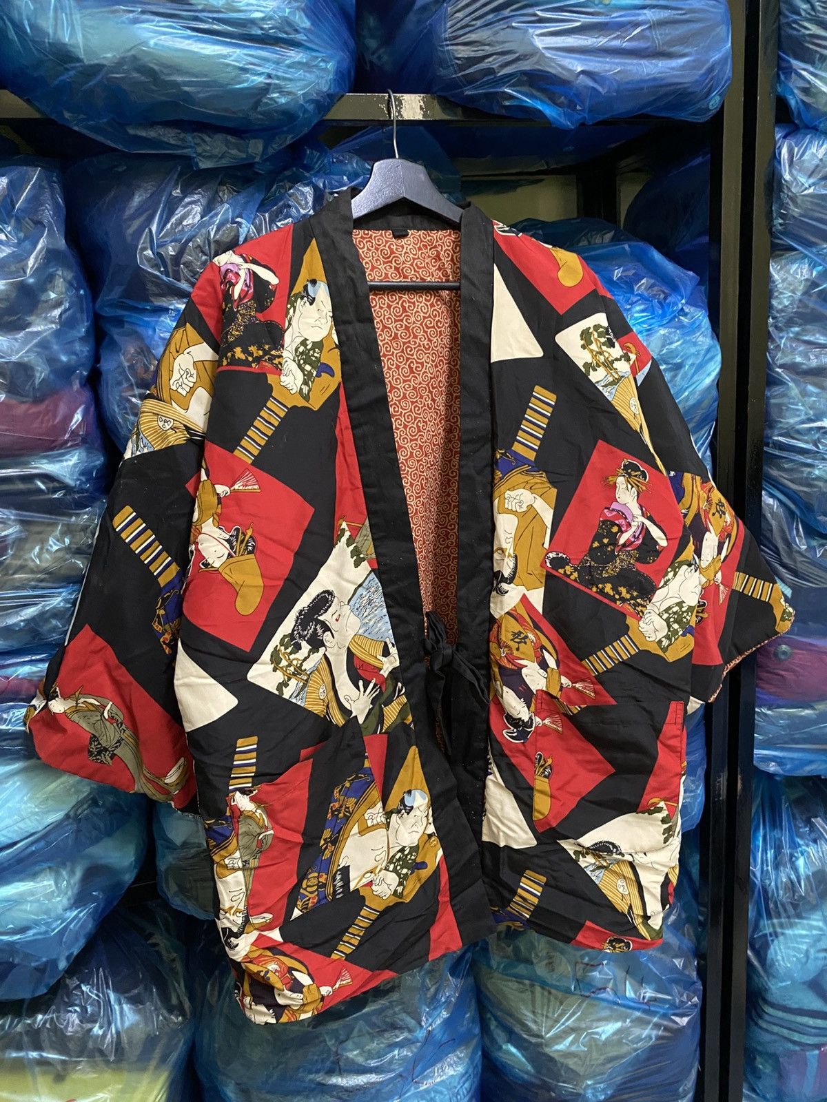 Japanese Brand Vintage Japanese Ukiyo-e Haori Jacket Kimono Style - Unisex Size US L / EU 52-54 / 3 - 6 Thumbnail