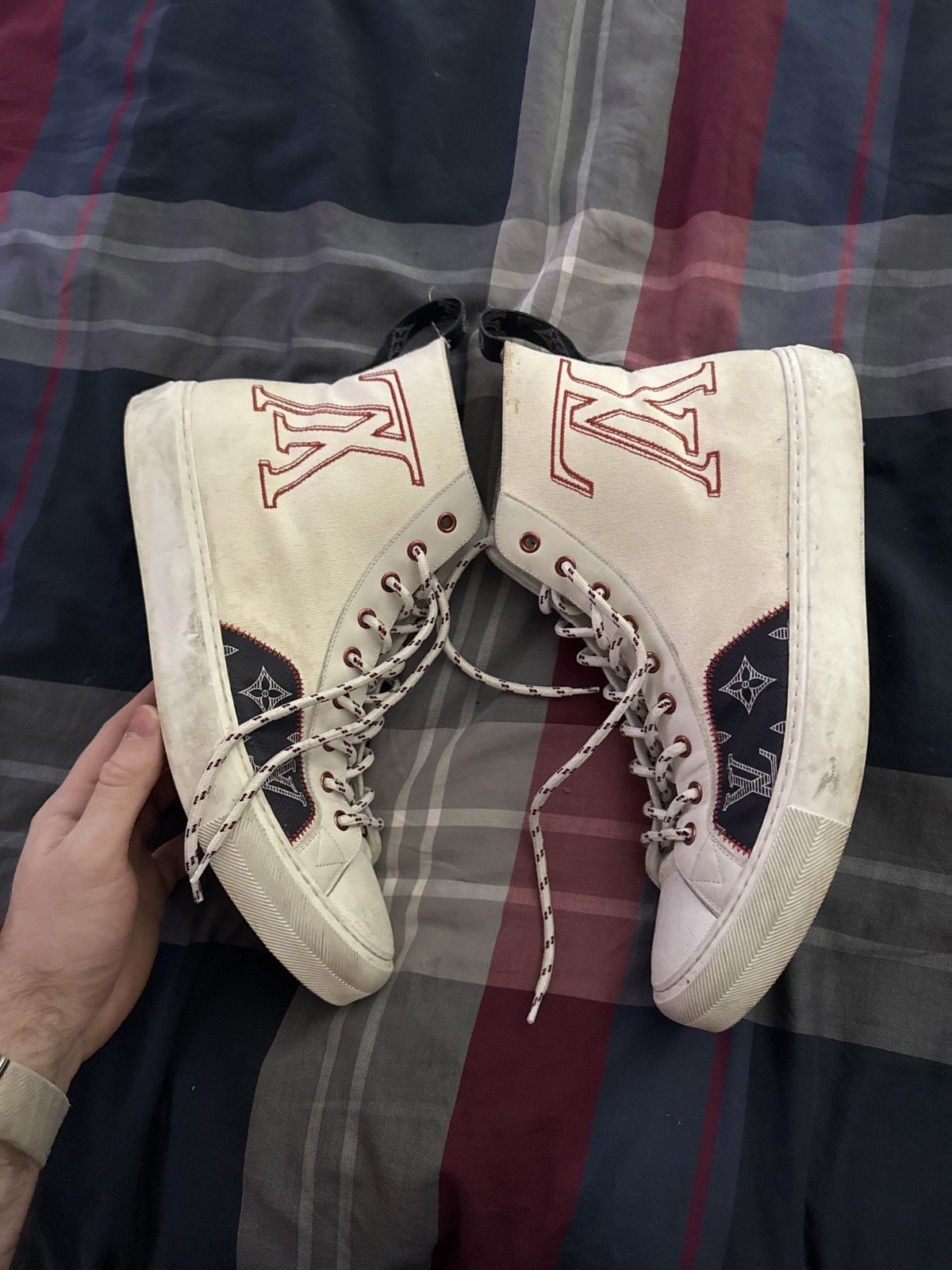 Louis Vuitton Louis vuitton high top tattoo monogram Size US 11 / EU 44 - 3 Thumbnail