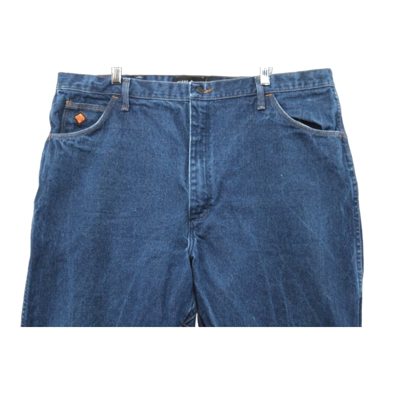 Wrangler Wrangler FR Jeans Mens 42X34 Flame Resistant Pants HRC2 Relaxed Fit Work Wear Denim Blue 5-Pocket Safety Workwear Mens Jeans FR31MWZ Size US 42 / EU 58 - 1 Thumbnail