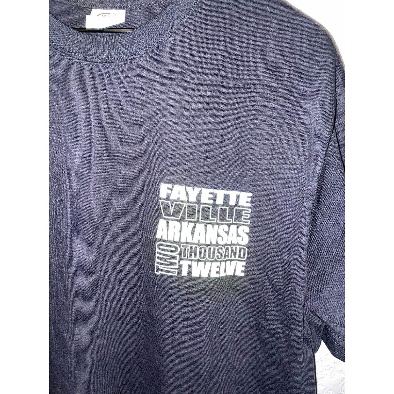 Gildan Arkansas Biker Shirt Fayetteville Motorcycle L Black Tee Size US L / EU 52-54 / 3 - 3 Thumbnail