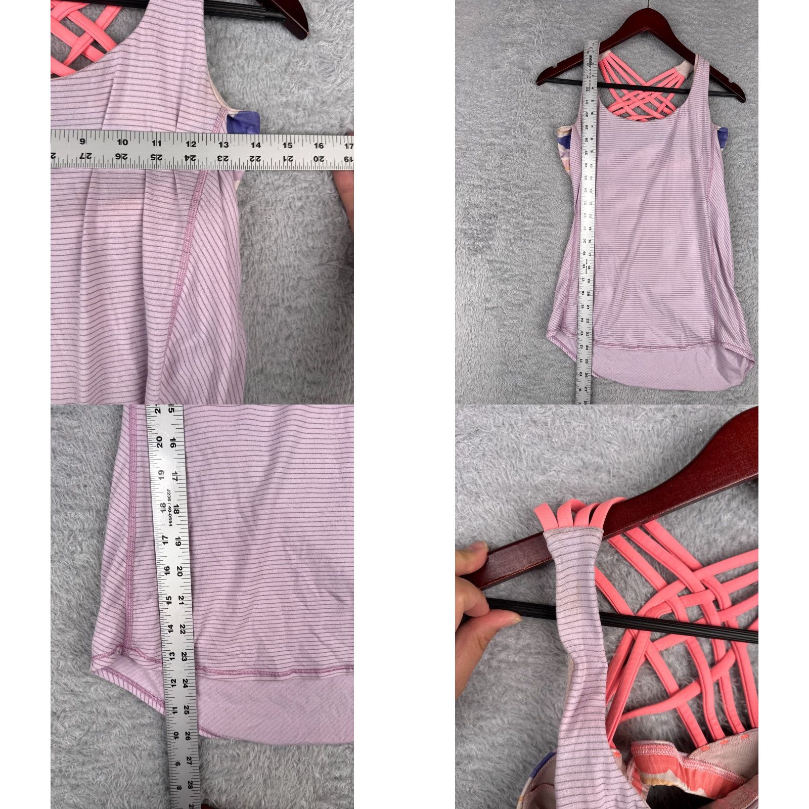 Lululemon Lululemon Shirt Women 6 Pink Wild Tank Bra Seriously Light Luon Yoga Gym W1I80S Size M / US 6-8 / IT 42-44 - 8 Thumbnail