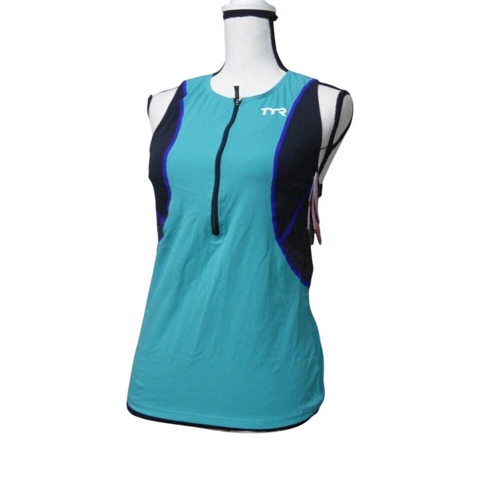 Other TYR Women's Competitor Triathlon Singlet w/ Bra, XS, Blue T Size XS / US 0-2 / IT 36-38 - 5 Thumbnail