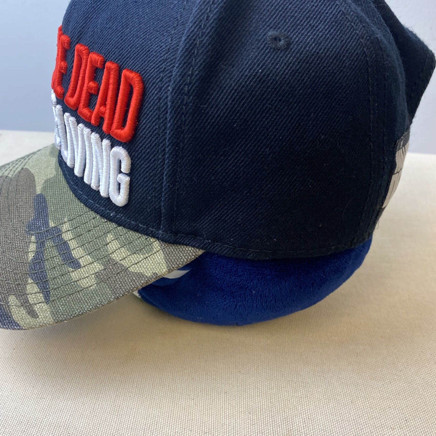 OAMC The Walking Dead Camouflage Baseball Hat Cap / H-80 | Unisex Adjustable Black Snapback Cap Size ONE SIZE - 4 Thumbnail