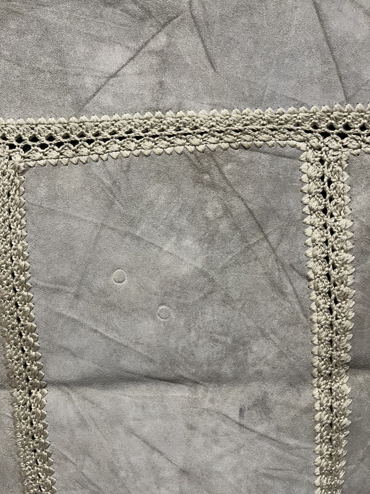 Genuine Leather × Leather × Vintage Vintage knitted leather Vest Size US M / EU 48-50 / 2 - 9 Thumbnail