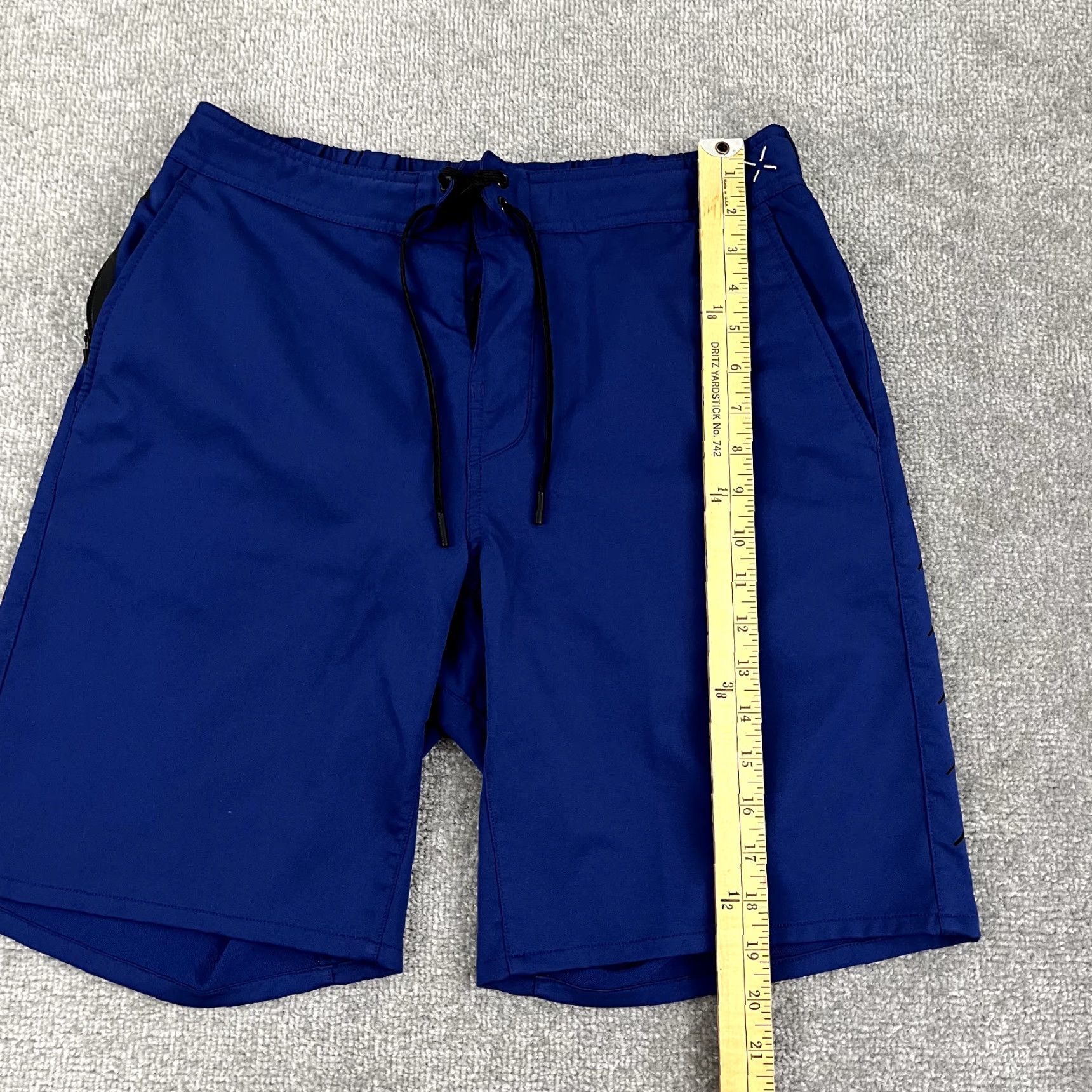 Ten Thousand TEN THOUSAND Shorts Mens Large 9" Blue Lined Foundation Running Workout Wool Size US 33 - 7 Thumbnail