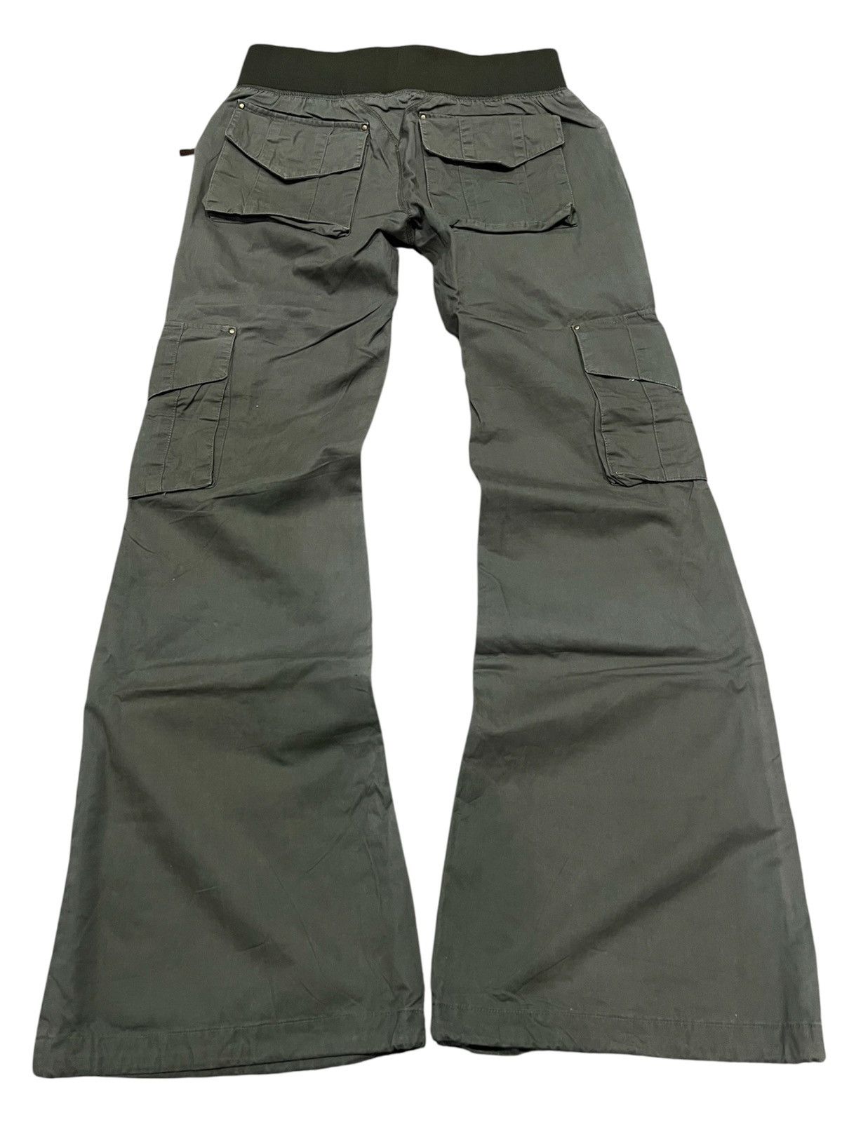 GOA G.O.A Military Green Flared Cargo Pants Size US 30 / EU 46 - 2 Thumbnail