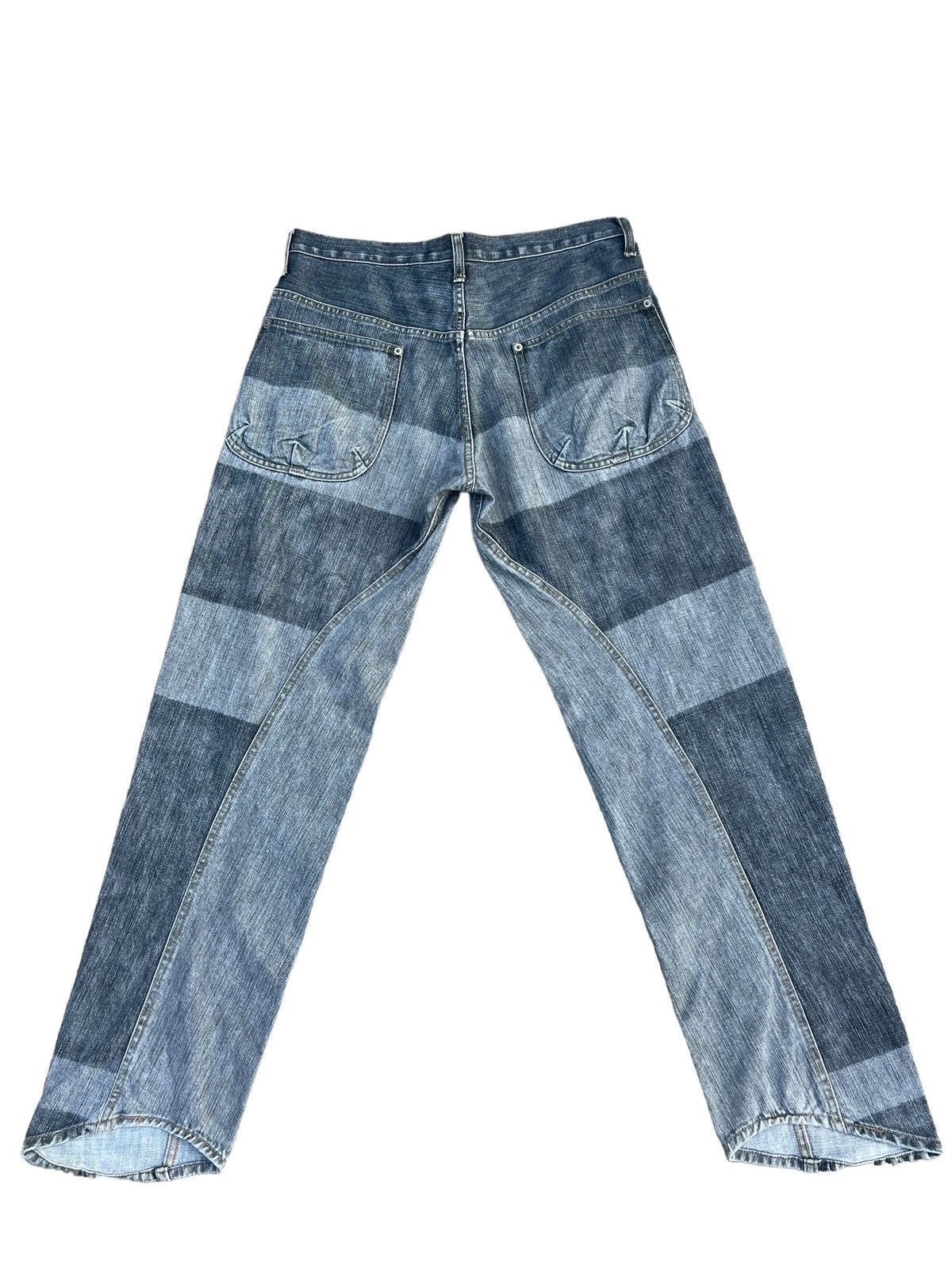 Vintage Japan Brand Community Border Striped Denim Jeans Size US 32 / EU 48 - 2 Thumbnail