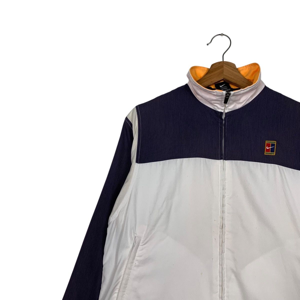 Nike 90’s NIKE Court Logo Turtleneck Sweater Jacket #2293-C102 Size M / US 6-8 / IT 42-44 - 6 Thumbnail