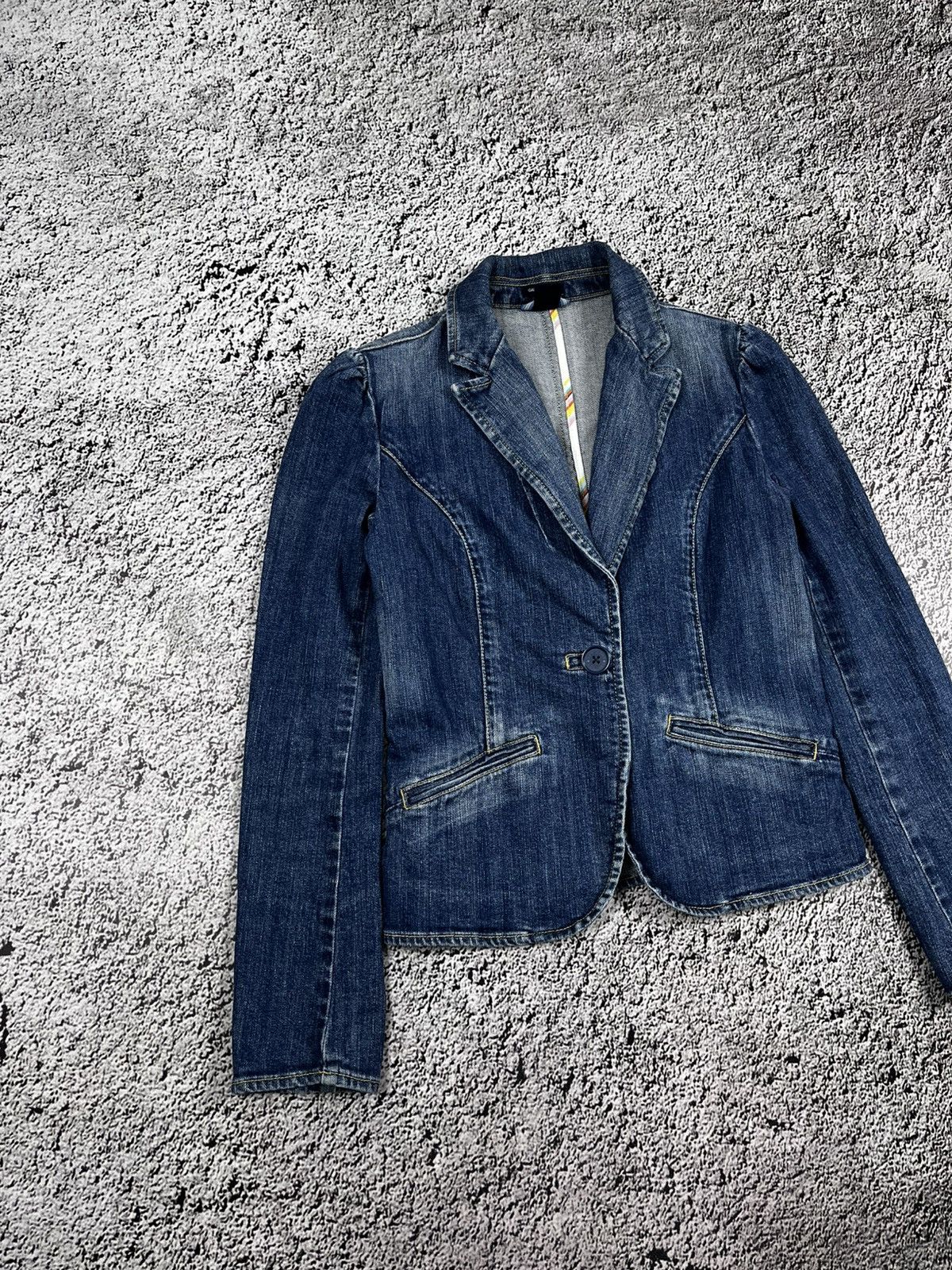 Gap Vintage Y2K Gap denim jacket streetwear grunge size 6 Size XS / US 0-2 / IT 36-38 - 2 Thumbnail