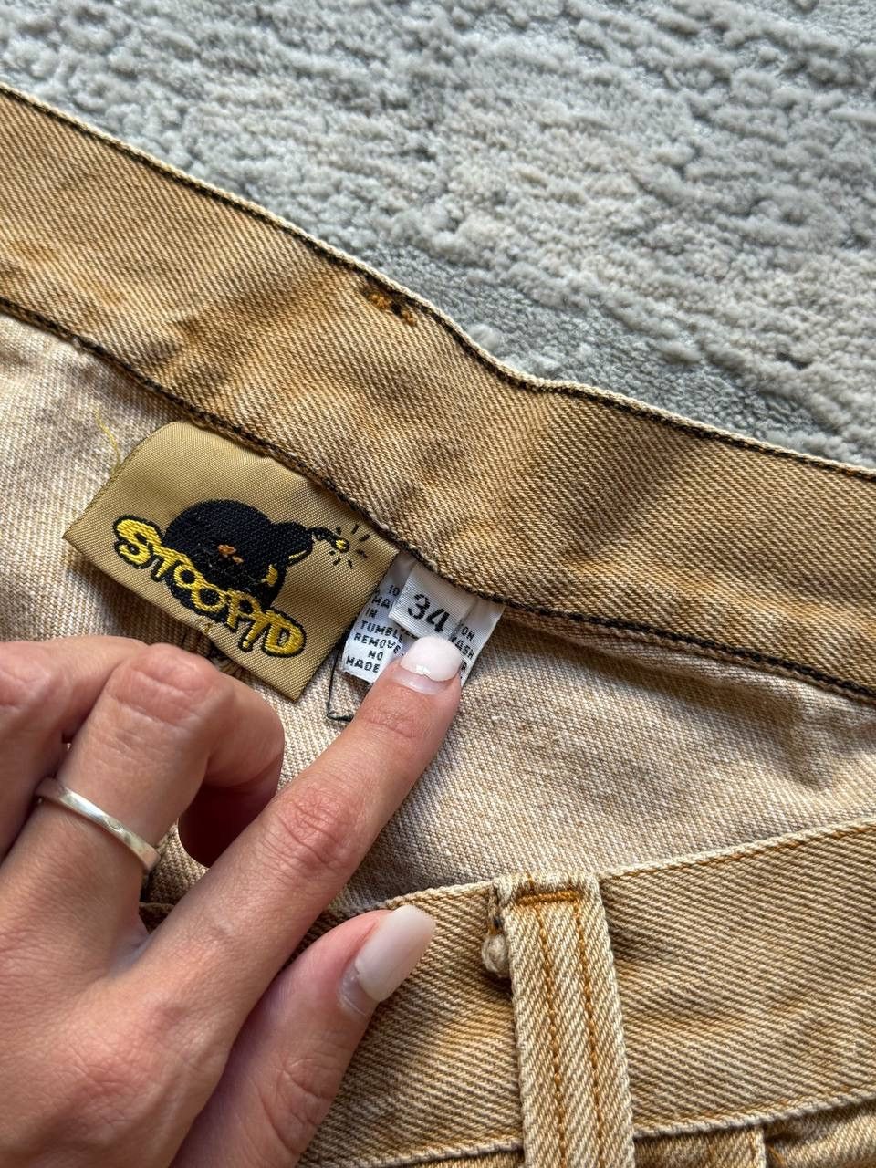 Vintage Vintage STOOPID Baggy Shorts Size US 34 / EU 50 - 7 Thumbnail
