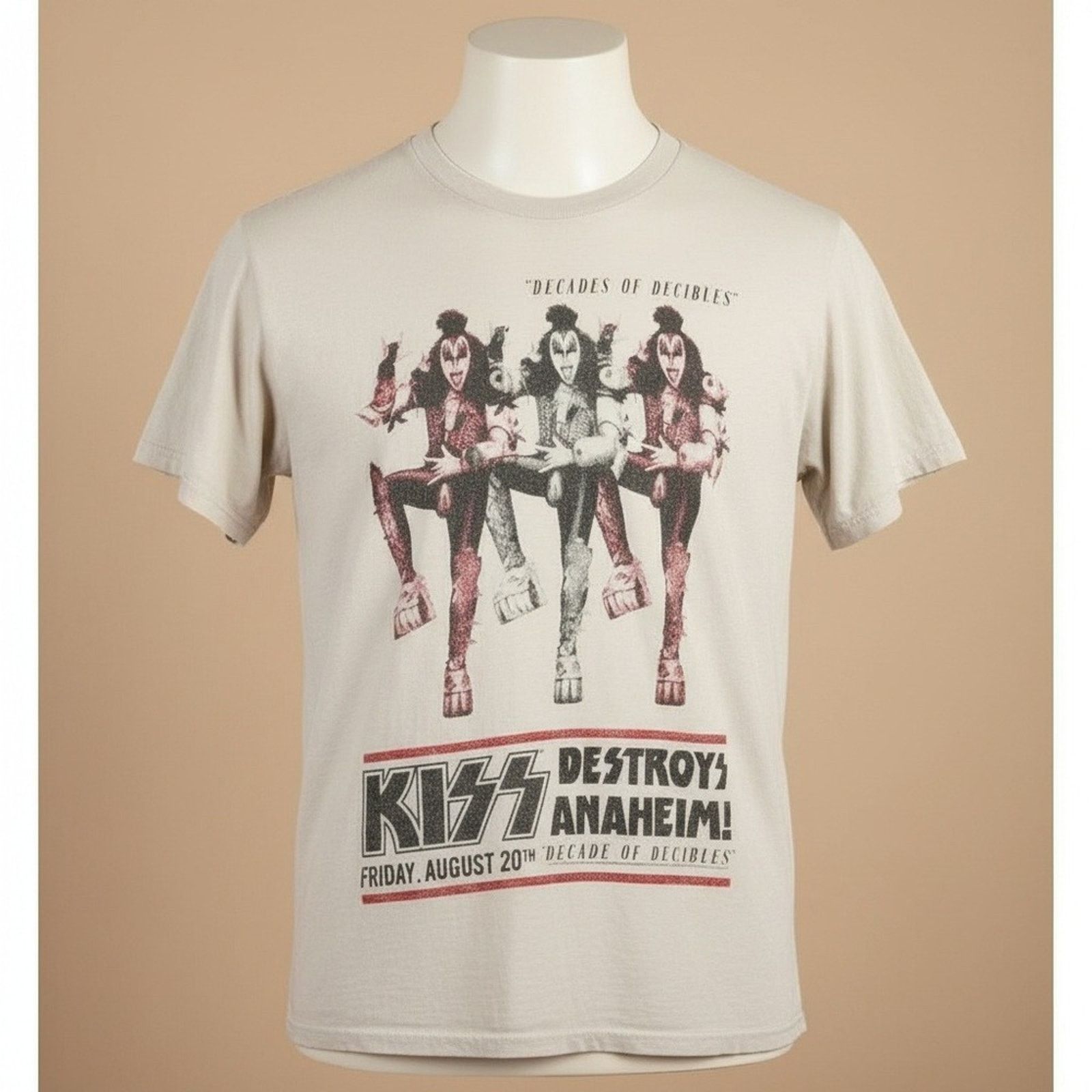 KISS KISS Destroys Anaheim L Decades of Decibels Rock Tour Tee Size US L / EU 52-54 / 3 - 1 Thumbnail