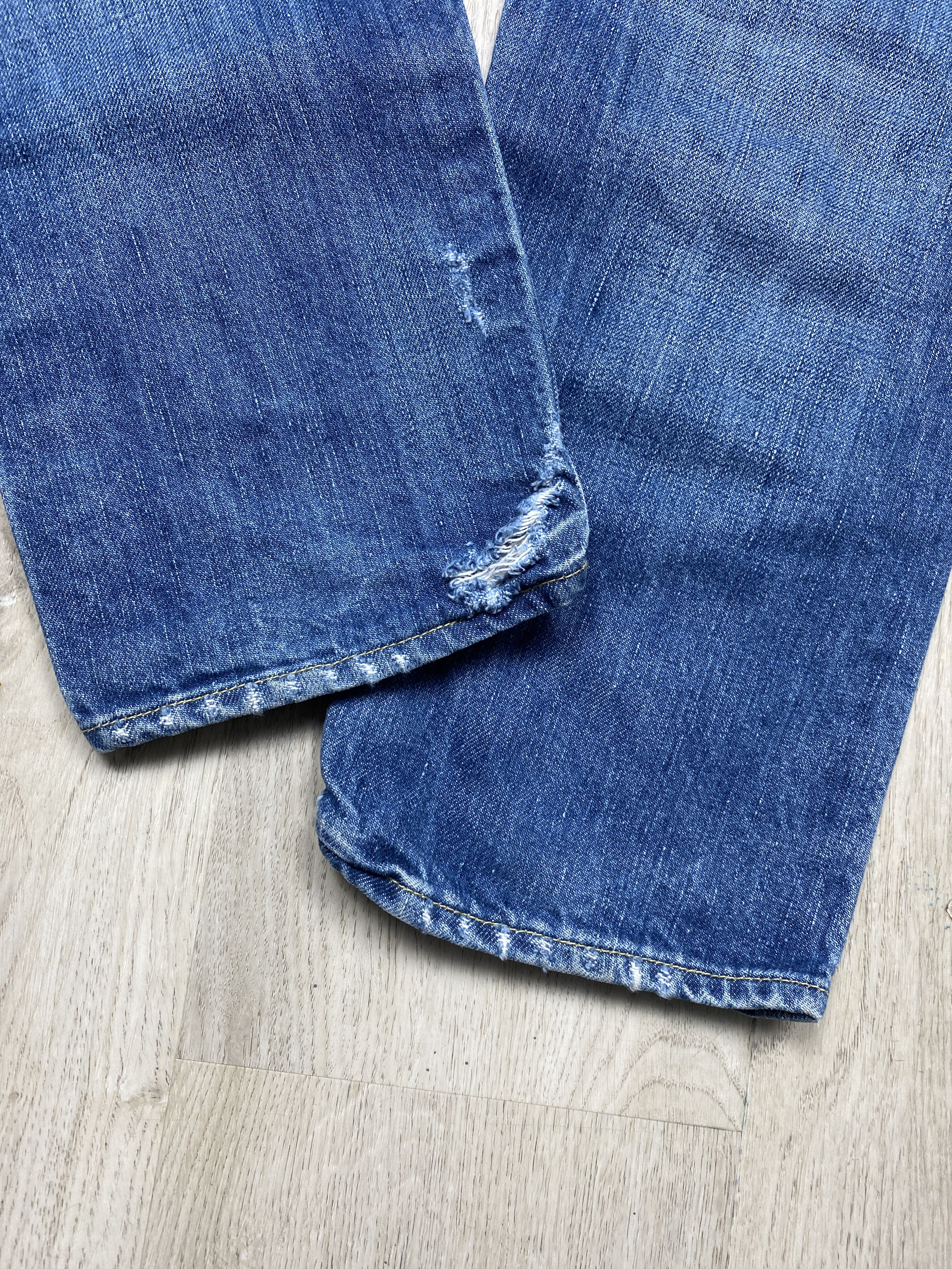 G-Star G Star Raw Mens Low Tapered Distressed Denim Pants Jeans Size US 33 - 9 Thumbnail