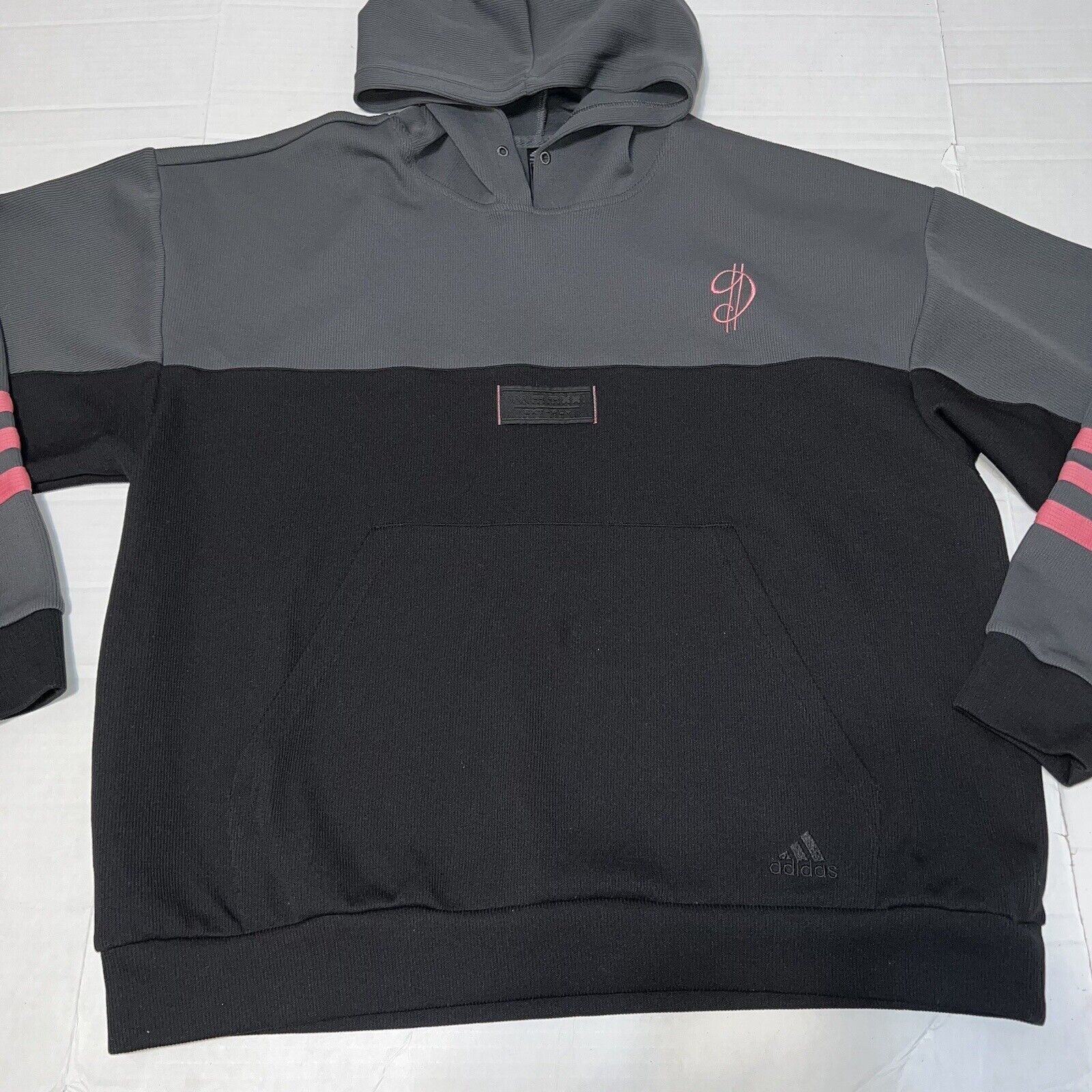 Adidas Adidas Large Gray Dame Dolla Hoodie Sweater Damian Lillard Size US L / EU 52-54 / 3 - 2 Thumbnail