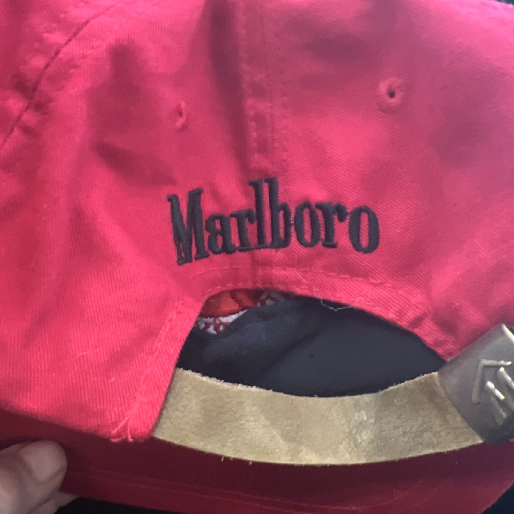 Marlboro VINTAGE Marlboro Country Store RED LOGO ADJUSTABLE BASEBALL CAP HAT Adults Adjustable Red Logo Baseball Cap Men Women Unisex Size ONE SIZE - 4 Thumbnail