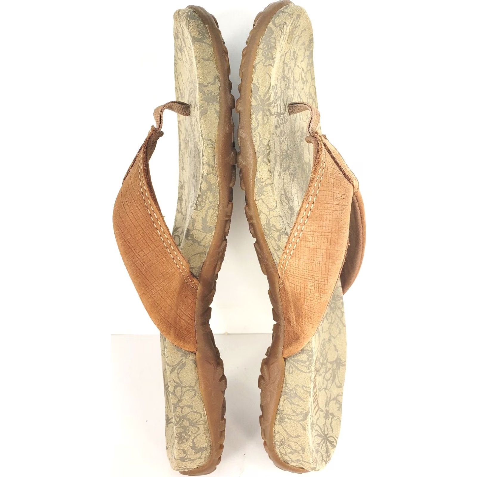 Vintage L.L. Bean Women'S 7M Light Brown Run About Flip Flop Thong Sandals 299716 Sandals Casual Comfort Motion Control Slip On Flat 7M Womens Size US 7 / IT 37 - 6 Thumbnail