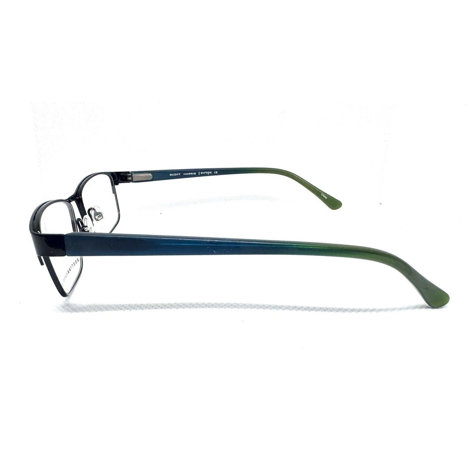 Other SCOTT HARRIS BY EUROPE SH-400 C3 BLUE GREEN EYEGLASSES 49-14 Size ONE SIZE - 4 Thumbnail