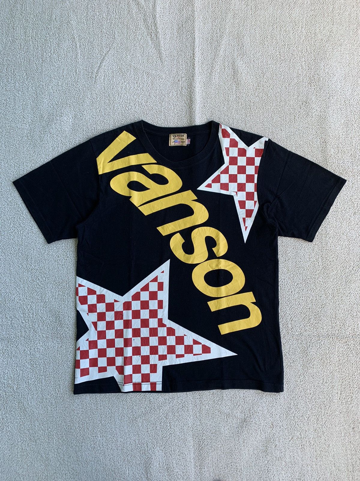 If Six Was Nine × Japanese Brand × Vanson Leathers Vanson Big Logo Tshirt Size US M / EU 48-50 / 2 - 1 Thumbnail